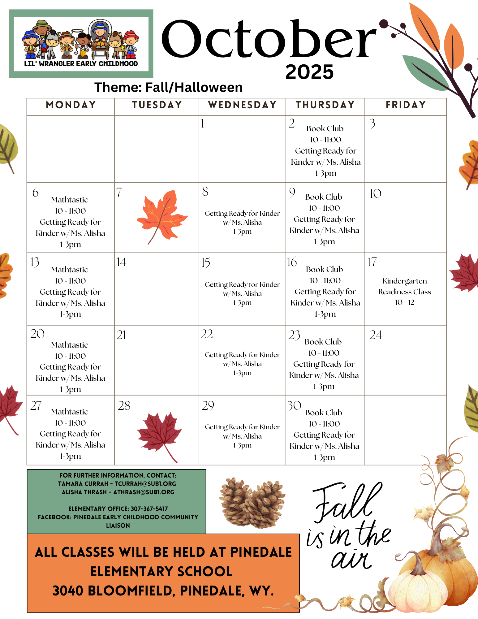 October Calendar